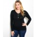 BLACK PLUS SIZE SWEATER 